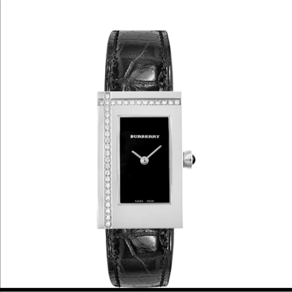Burberry Stainless Steel Ladies Watch Diamonds